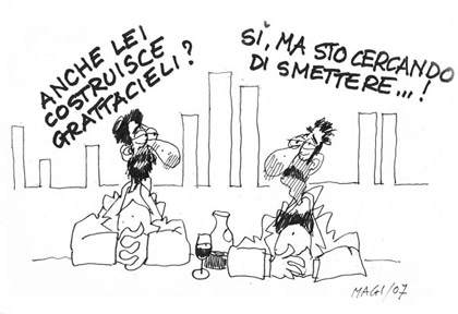 Focus Dicembre 2007 - le vignette dell'Architetto Giorgio Marchetti