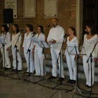 6 ottobre 2008 Pordenone:Giornata Mondiale dell'Architettura - Esibizione della canzone "A child talks to an architect" - Coro Friuli Venezia Giulia Gospel Choir