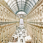 ©Massimo Siragusa/Contrasto,  Veduta dall'alto della Galleria Vittorio Emanuele II, Milano, 2010